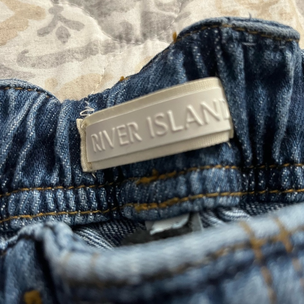 River Island Dark Blue Denim Trousers